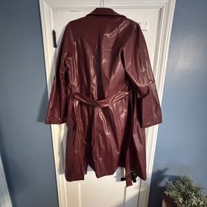 Active USA Maroon Trench Coat